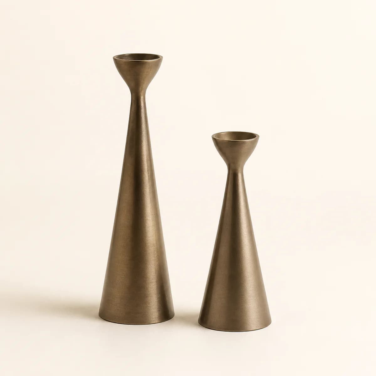 Duo de bougeoirs Bronze